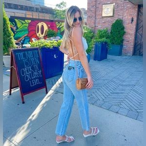Open back wrap top